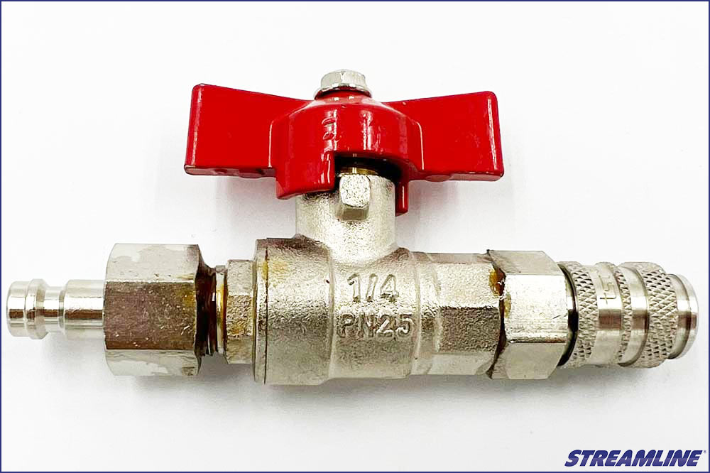 Streamline Wasserstopp-Kit mit Wasserhahn und Gürtel-Holster, Q21-Steckverbinder