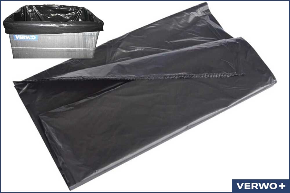 VERWO 03.00044 Containersäcke 600 - 800 Liter, schwarz - 50 Stück