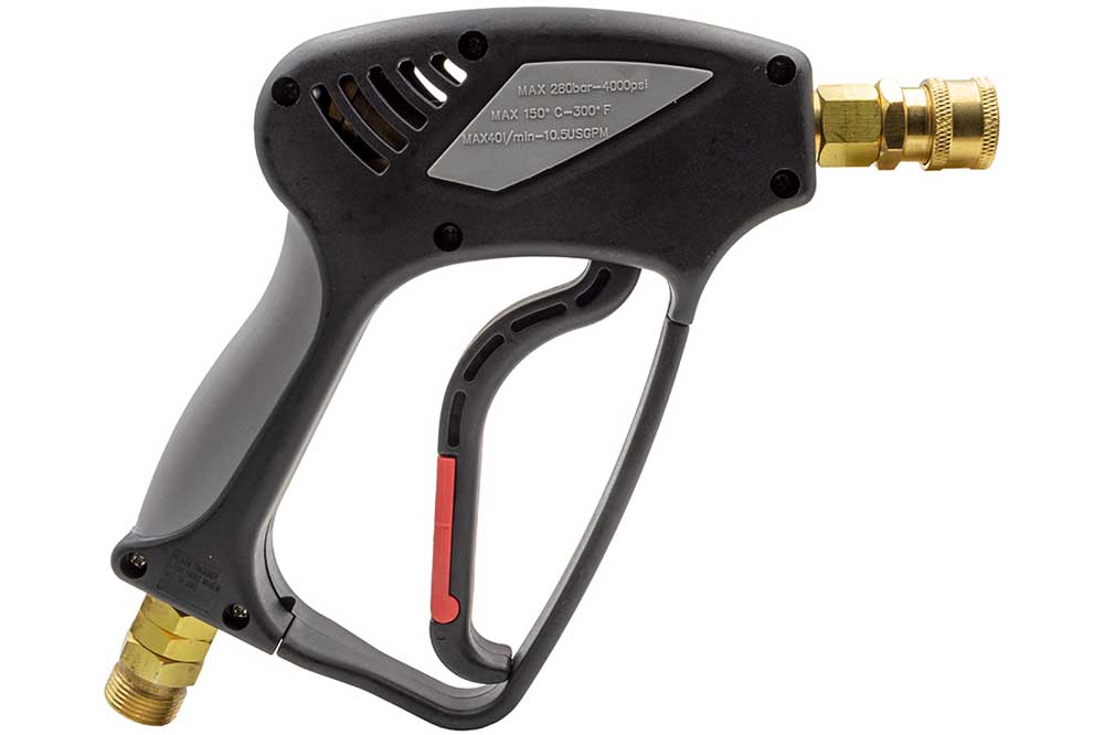 Waspper Hochdruckpistole, M22x1.5 AG - Quick-Connect-Kupplung 1/4 Zoll, schwarz-grau
