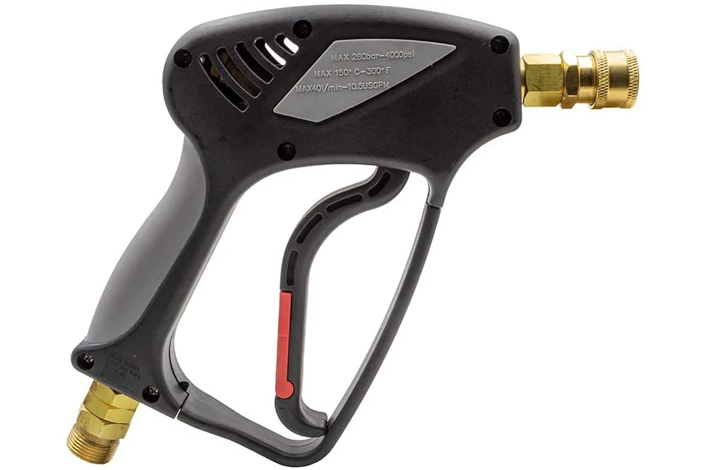 Waspper Hochdruckpistole, M22x1.5 AG - Quick-Connect-Kupplung 1/4 Zoll, schwarz-grau