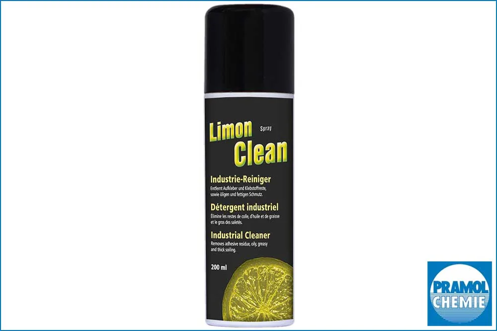 PRAMOL LimonClean Spray - Entfernung von Klebestoffen, Etiketten, Teer, Harz usw., 200 ml