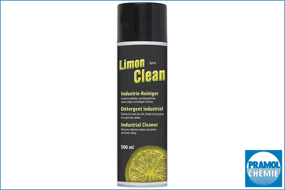 PRAMOL LimonClean Spray - Entfernung von Klebestoffen, Etiketten, Teer, Harz usw., 500 ml