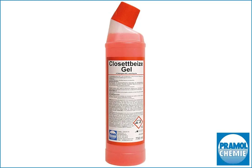 PRAMOL Closettbeize Gel - Hochaktiver WC-Grundreiniger in Gelform, 750 ml