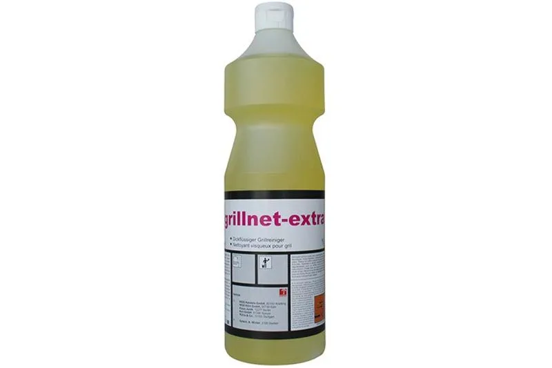 PRAMOL grillnet extra - Dickflüssiger Backofen und Grillreiniger, 1 Liter Flasche