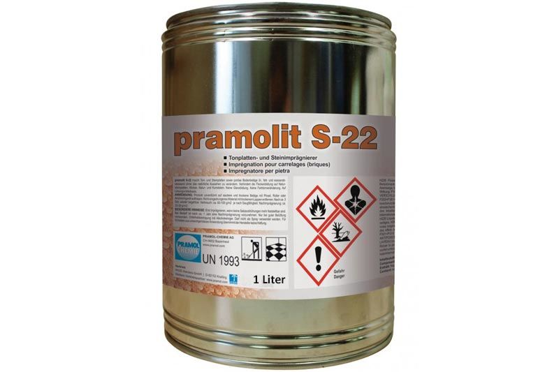 PRAMOL pramolit S-22 - Tonplatten- und Steinimprägnierer, 1 Liter Dose