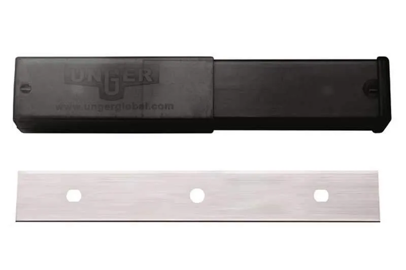 UNGER ENB15 Edelstahl-Glasschaberklingen – 25 Stück in Box, 15 cm