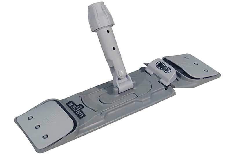 UNGER SM40G SmartColor Flachmopp-Halter mit Halteklemmen, 40 x 10.5 cm, grau