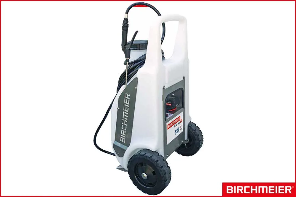 BIRCHMEIER 12150701 Zweirad Akku-Drucksprühgerät C 50 DC1 für Säuren und Laugen, 50 Liter