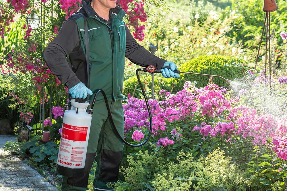 BIRCHMEIER Drucksprühgerät Profi Star 5 für Solvent und Garden, rot, 5 Liter