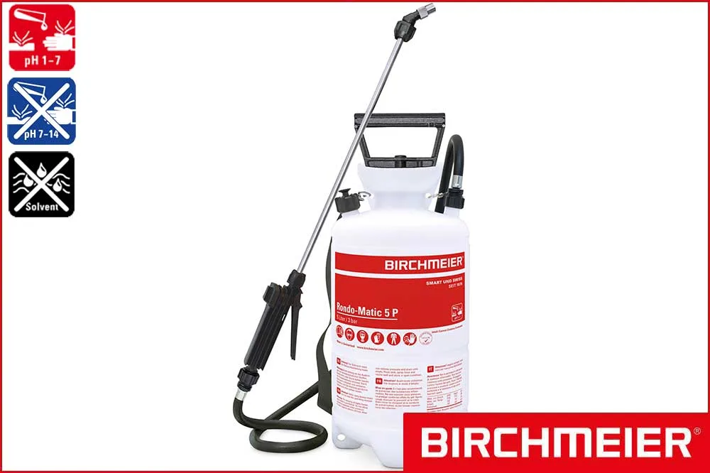 BIRCHMEIER Drucksprühgerät Rondo-Matic 5 P für Säuren, 5 Liter