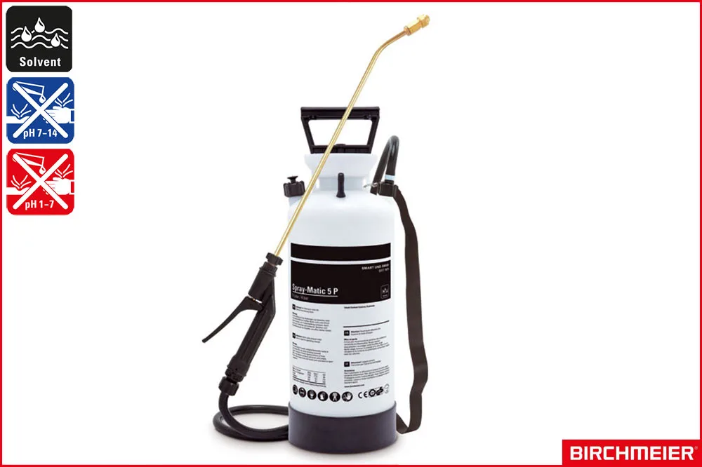 BIRCHMEIER 11816201 Drucksprühgerät Spray-Matic 5 P für Solvent, ohne PR 3, 5 Liter