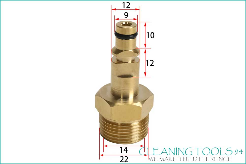 Cleaning Tools 94 Hochdruck-Adapter M22x1.5AG zu Kärcher K2-K7, 5 cm - 70683