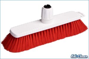 Edi Clean 12325.02 Hygienebesen mit DIN-Gewinde, rot, 30 cm - Soft Ø 0.25