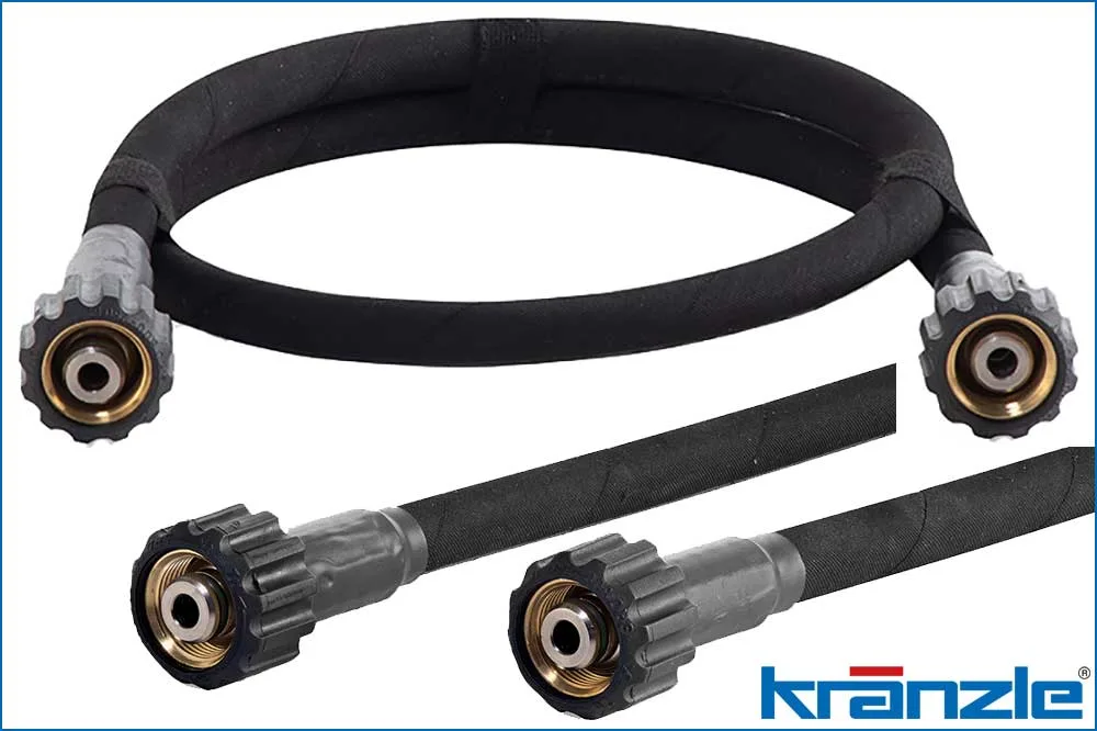Kränzle 412651 Hochdruck-Verbindungsschlauch DN8, 2 m, M22x1.5 IG Kränzle 41265 Hochdruck-Verbindungsschlauch DN8, 1 m, M22x1.5 IG