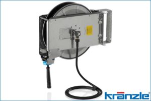 Kränzle 412681 Automatik-Trommel Edelstahl 20 m Hochdruckschlauch DN8, inkl. 2 m Verbindungsschlauch