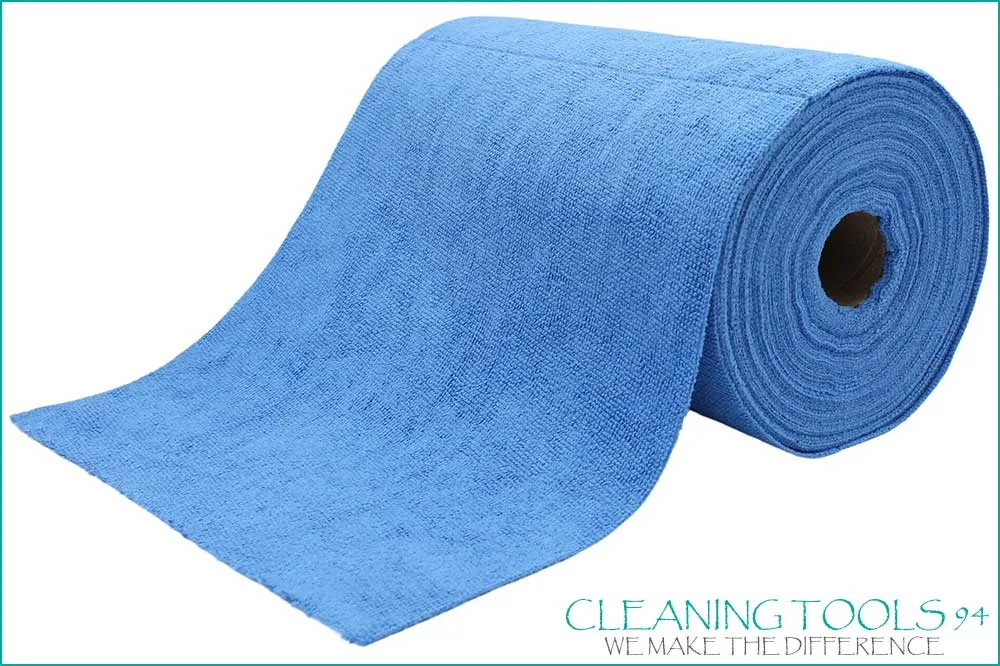 Cleaning Tools 94 70709 Mikrofasertuch-Rolle, 30 x 30 cm, 75 Stück, blau