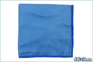 Edi Clean 94070.1-05 Mikrofaser Waffeltuch Honeycomb, 40 x 40 cm, blau - 5 Stück