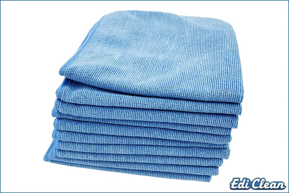 Edi Clean 94073.1-10 Mikrofasertuch Long Life, 40 x 40 cm, blau - 10 Stück