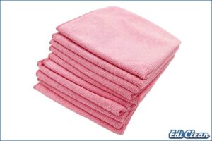 Edi Clean 94073.2-10 Mikrofasertuch Long Life, 40 x 40 cm, rosa - 10 Stück