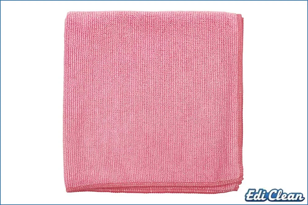 Edi Clean 94073.2-10 Mikrofasertuch Long Life, 40 x 40 cm, rosa - 10 Stück