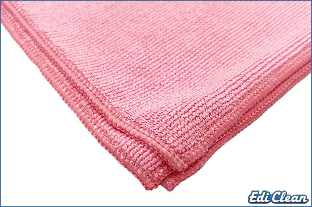Edi Clean 94073.2-10 Mikrofasertuch Long Life, 40 x 40 cm, rosa - 10 Stück