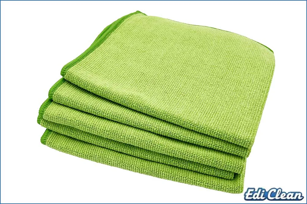 Edi Clean 94073.3-05 Mikrofasertuch Long Life, 40 x 40 cm, grün - 5 Stück