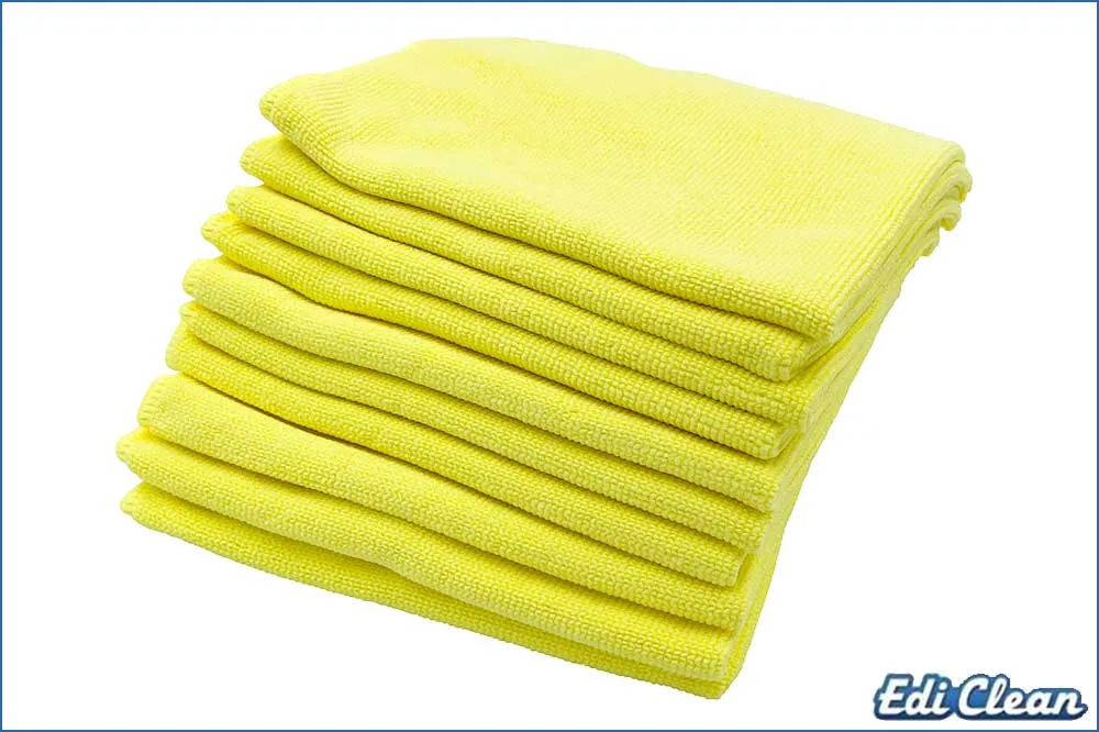 Edi Clean 94073.4-10 Mikrofasertuch Long Life, 40 x 40 cm, gelb - 10 Stück