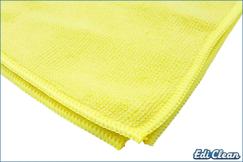 Edi Clean 94073.4-10 Mikrofasertuch Long Life, 40 x 40 cm, gelb - 10 Stück