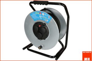 Max Hauri 166310 Stahl-Kabelrolle IP55, 3 x Typ 13, 50 Meter