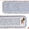 Sprintus 301227 Mikrofaser-Taschenmopp Bluestar, 40 cm