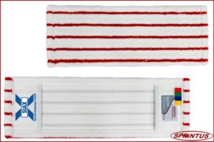 Sprintus 302093 Mikrofaser-Taschenmopp Shark RED, 40 cm - 75 Stück - mit LOGO-Druck