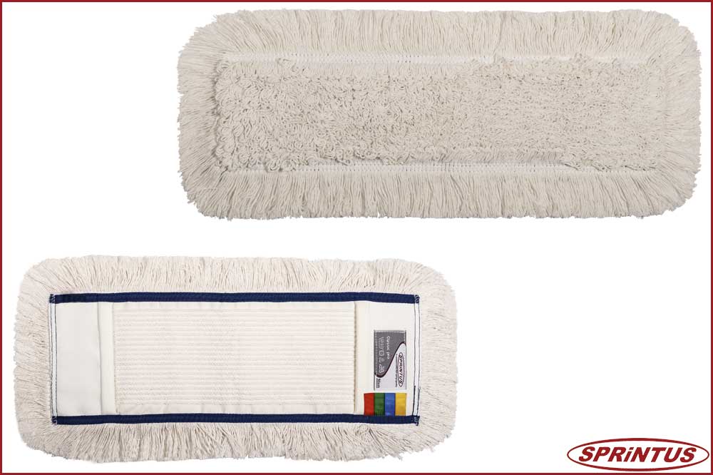 Sprintus 302098 Baumwoll-Laschen- und Taschenmopp Classic pro, 40 cm