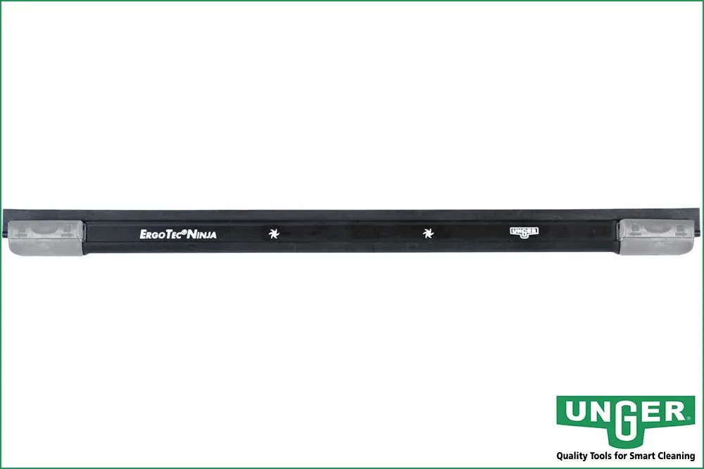 UNGER AC250 ErgoTec NINJA Wischerschiene 25 cm, mit Soft-Gummi