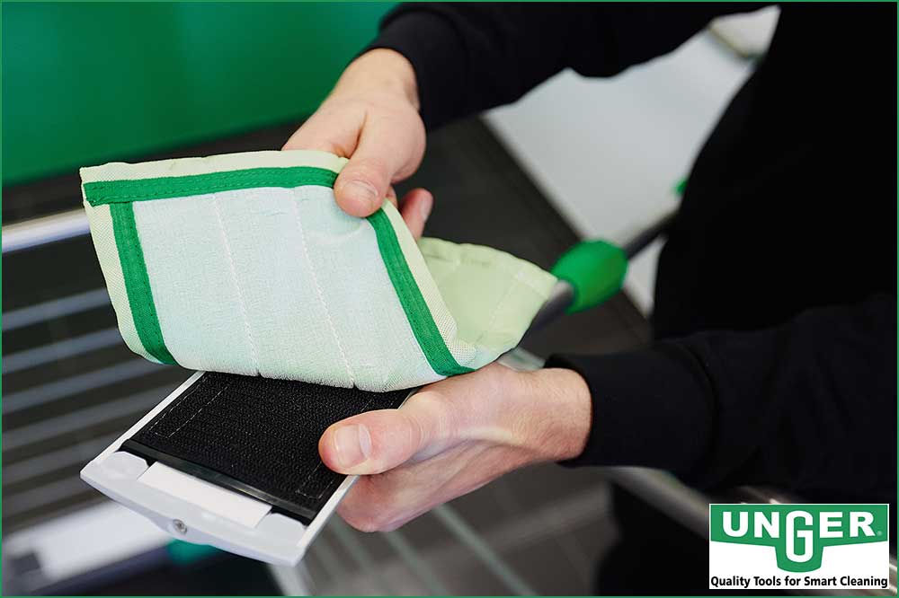 UNGER PHD20 Padhalter mit DIN-Gewinde für Teleskopstangen, 20 cm