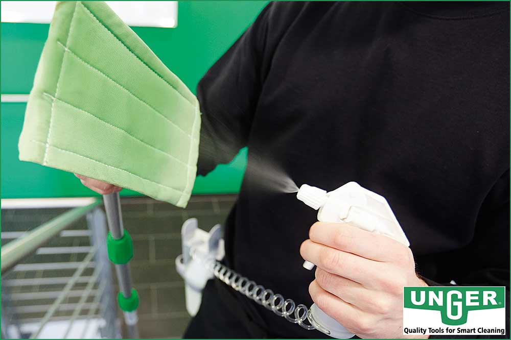 UNGER PHD20 Padhalter mit DIN-Gewinde für Teleskopstangen, 20 cm