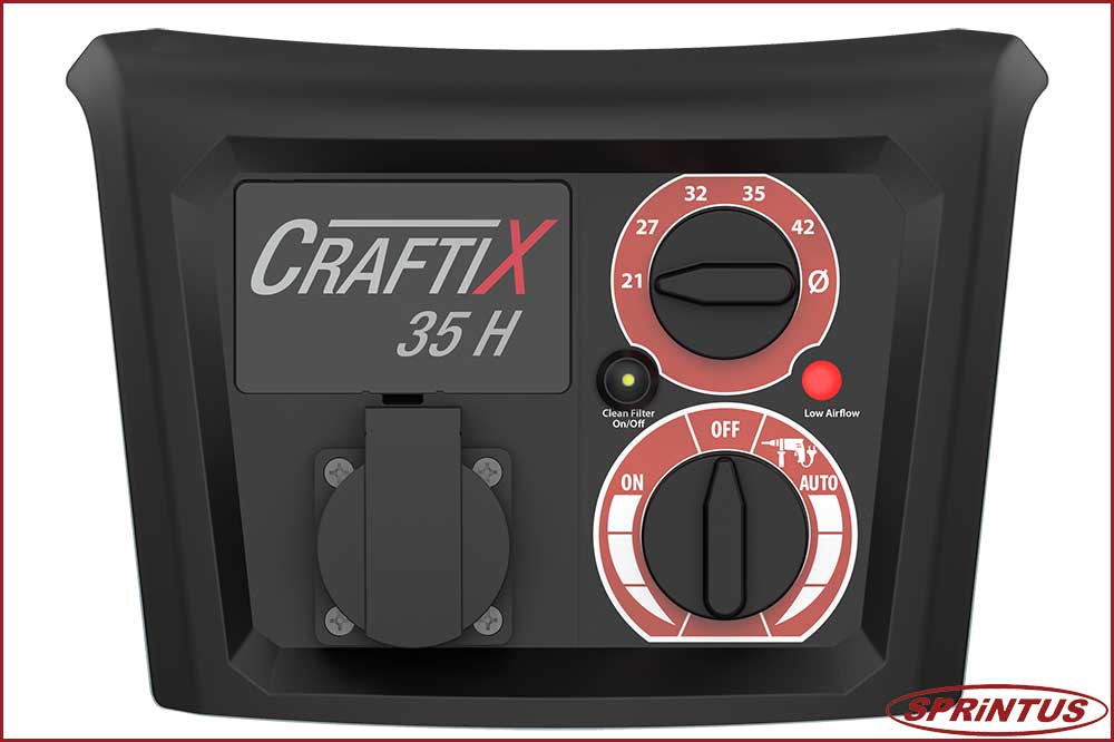 Sprintus 118060 Sicherheitssauger CraftiX 35 H, Staubklasse H, 35 Liter