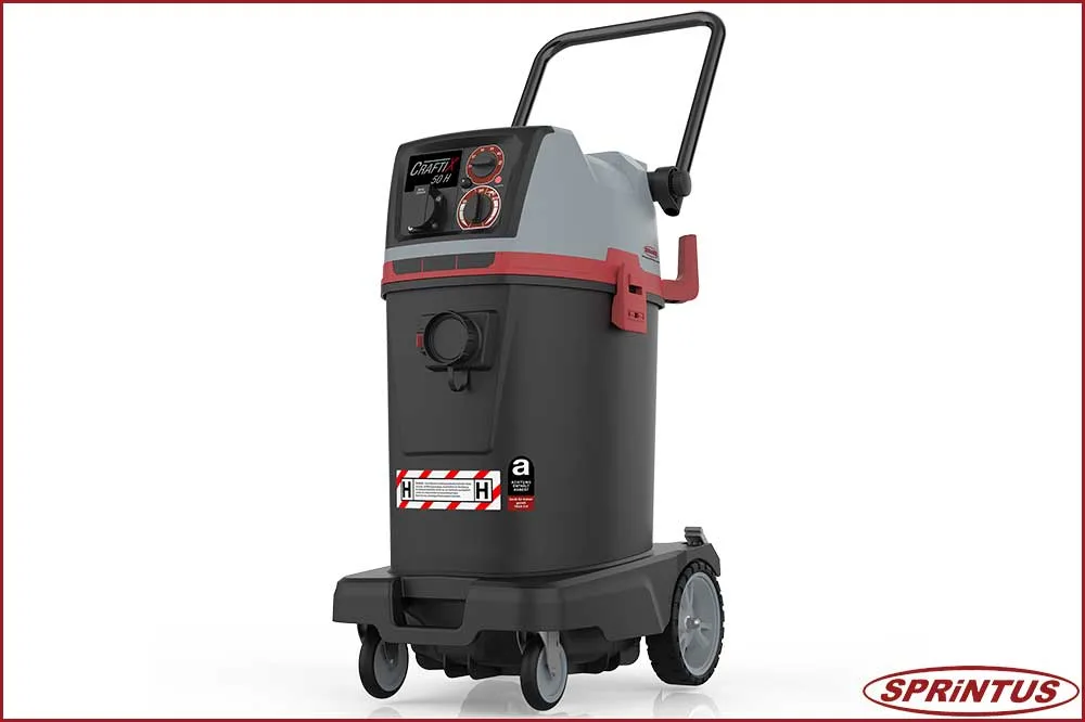 Sprintus 118075 Sicherheitssauger CraftiX 50 H, Staubklasse H, 50 Liter