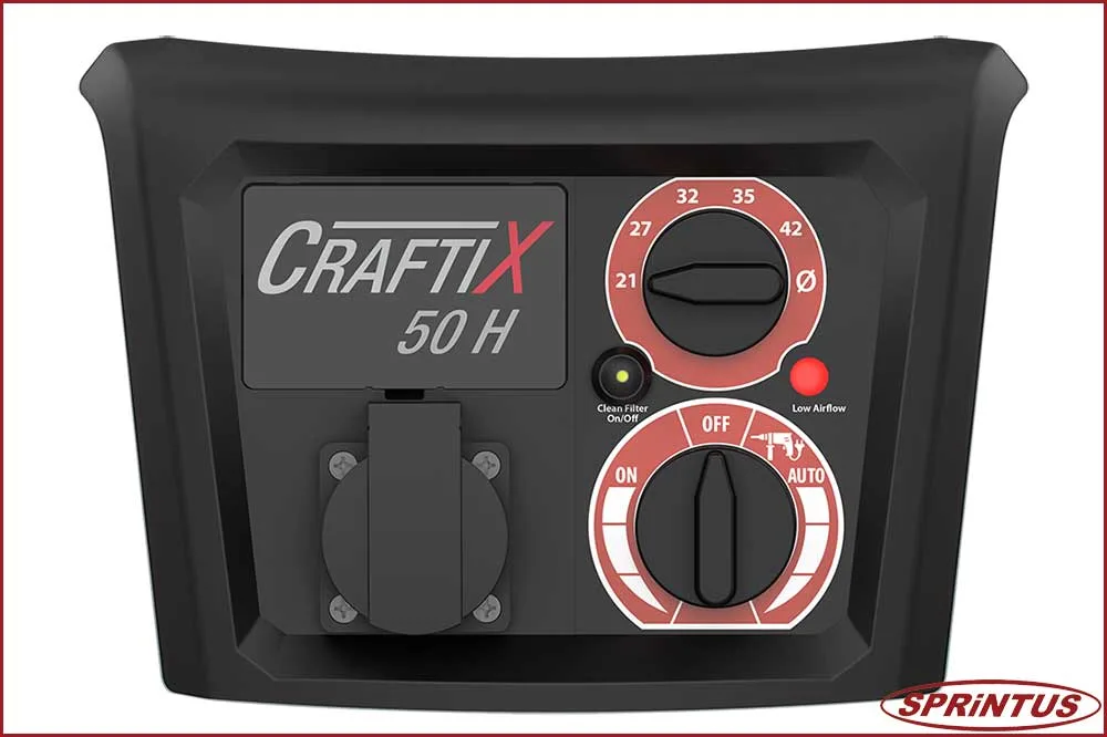 Sprintus 118075 Sicherheitssauger CraftiX 50 H, Staubklasse H, 50 Liter