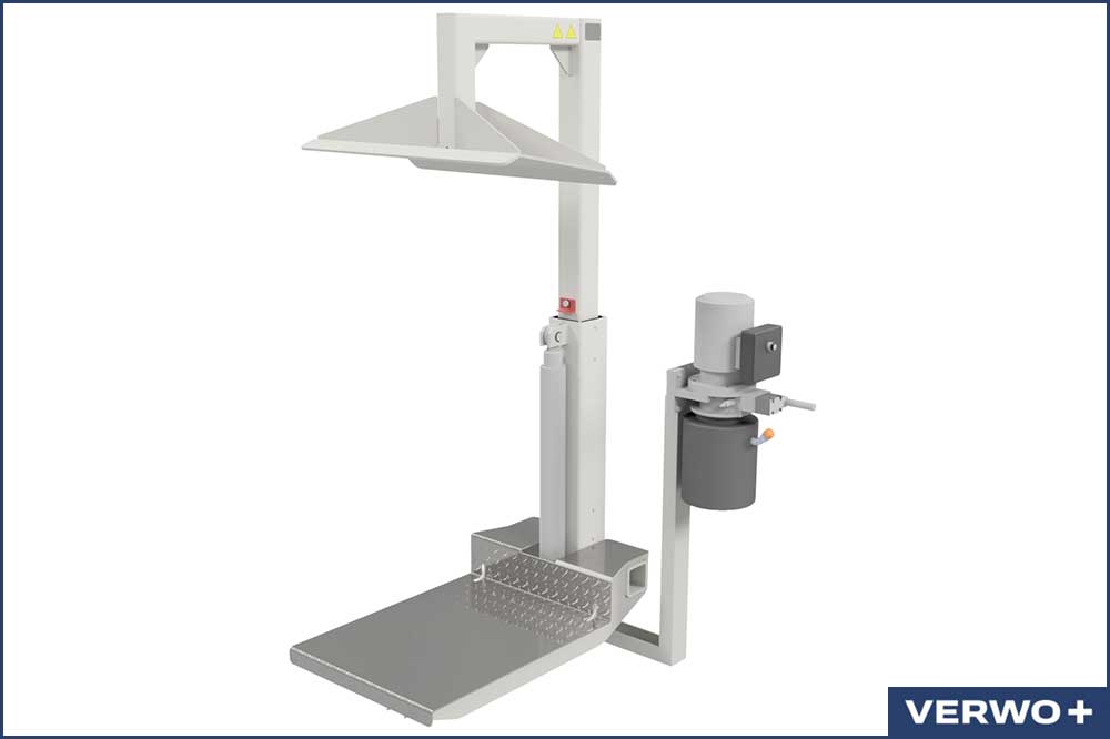 VERWO 03.80012 Containerpresse hydraulisch für alle Schweizer 4-Rad Container