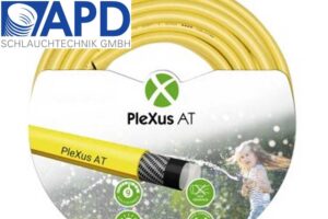 APD Plexus AT Profi Trikotgewebe Wasserschlauch 1" - 25 mm, 100 m, PVC 4-lagig, gelb-orange