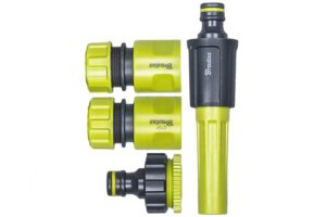 Bradas LIME LINE 4-teiliges Schlauchanschluss-Set 1/2 Zoll mit Düse