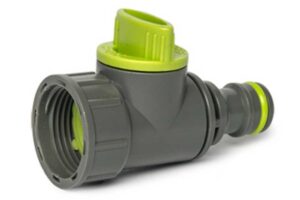 Bradas LIME LINE Kugelhahn - Wasserflussregler mit Stecknippel DN 9 und IG 3/4 Zoll