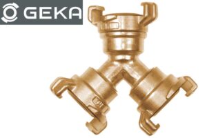 GEKA 33.3342 Abzweigstück - Verteiler mit Klauenkupplung, 3-fach