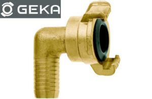 GEKA plus 07.0011 Winkel-Klauenkupplung mit Schlauchtülle 1/2", 360° drehbar
