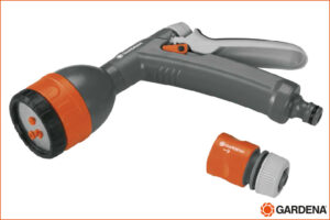 GARDENA 8122-32 Classic Multifunktionsbrause inkl. Schnellverschluss-Kupplung