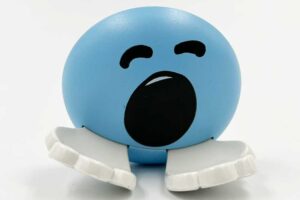 inoviX selbstklebender Haken, Smiley, blau