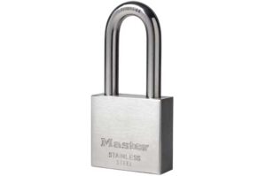MasterLock 2340EURDLH Edelstahl-Vorhängeschloss mit 2 Schlüssel, 51 mm Schlossbügel