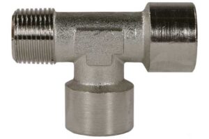 Suttner T-Stück 1/4" IG-AG, 150 bar, Messing vernickelt