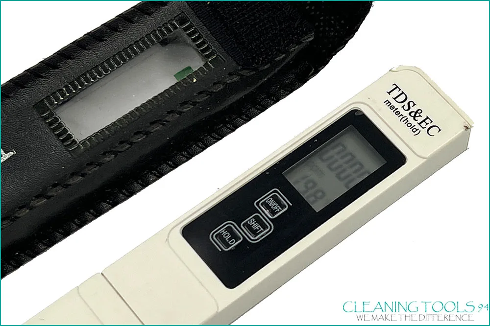Cleaning Tools 94 TDS-Meter Wasserqualitätstester PPM sowie Temperatur, weiss