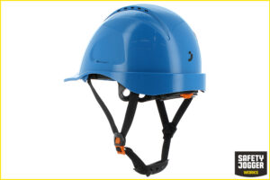 Safety Jogger AJUSCO CHINSTRAP Sicherheitshelm mit Kinnriemen und Einstellrädchen, blau